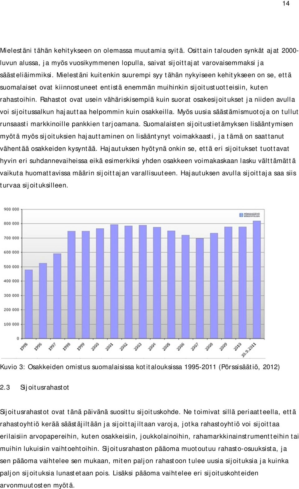 Rahastot ovat usein vähäriskisempiä kuin suorat osakesijoitukset ja niiden avulla voi sijoitussalkun hajauttaa helpommin kuin osakkeilla.