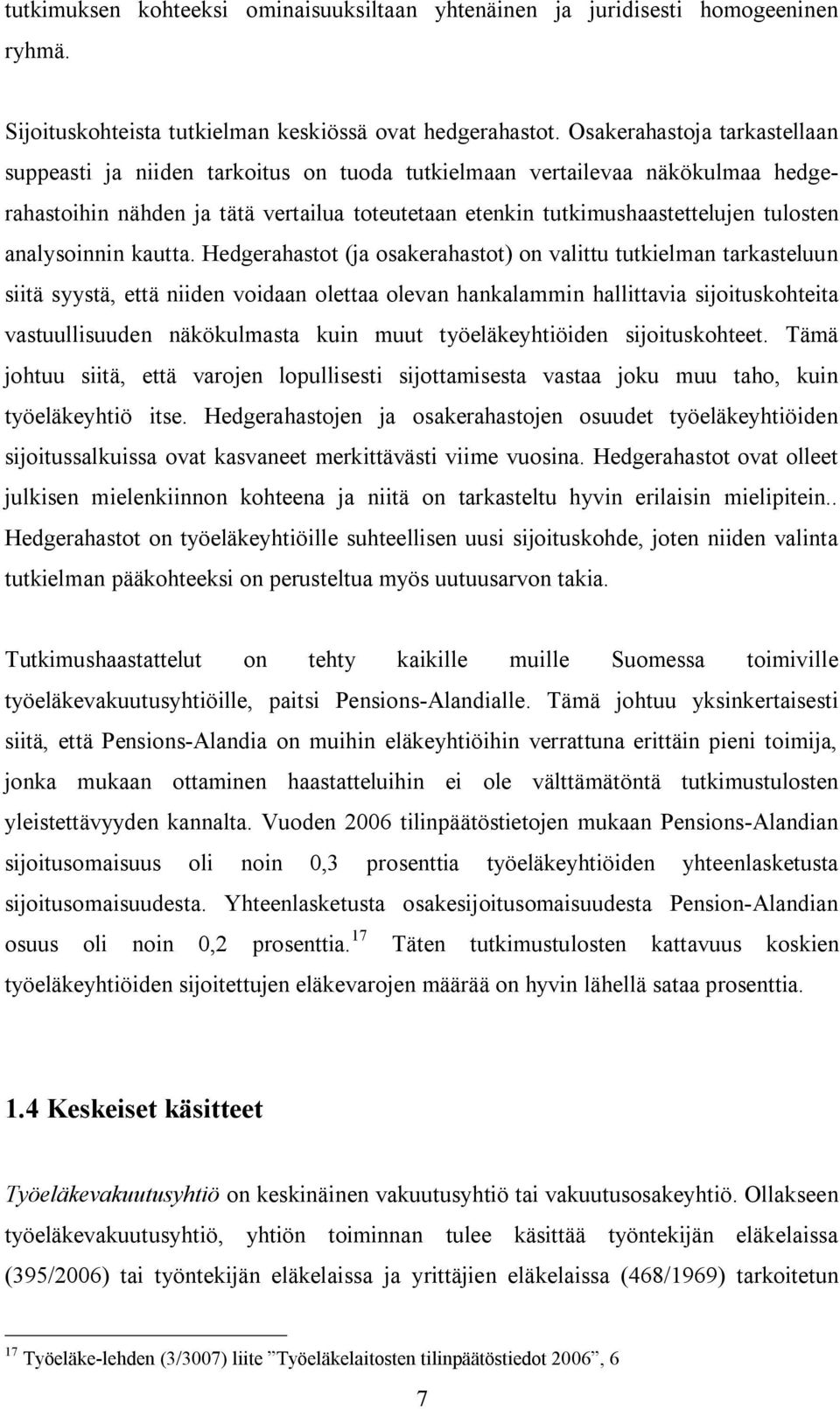 analysoinnin kautta.