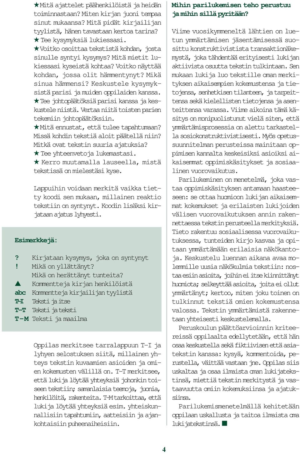 Keskustele kysymyksistä parisi ja muiden oppilaiden kanssa. Tee johtopäätöksiä parisi kanssa ja keskustele niistä. Vertaa niitä toisten parien tekemiin johtopäätöksiin.