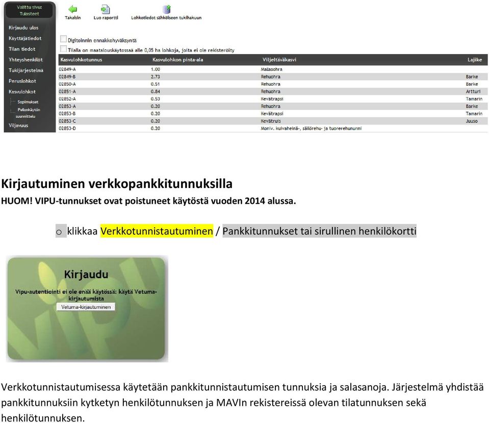 o klikkaa Verkkotunnistautuminen / Pankkitunnukset tai sirullinen henkilökortti