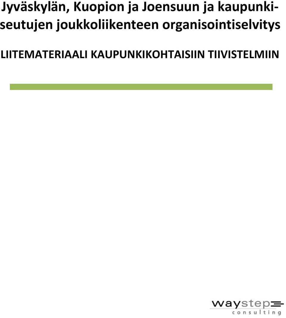 organisointiselvitys