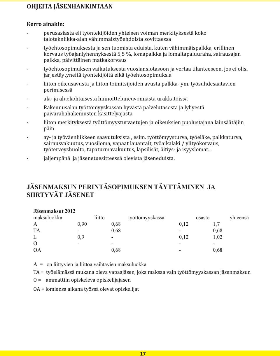 vuosiansiotasoon ja vertaa tilanteeseen, jos ei olisi järjestäytyneitä työntekijöitä eikä työehtosopimuksia - liiton oikeusavusta ja liiton toimitsijoiden avusta palkka- ym.