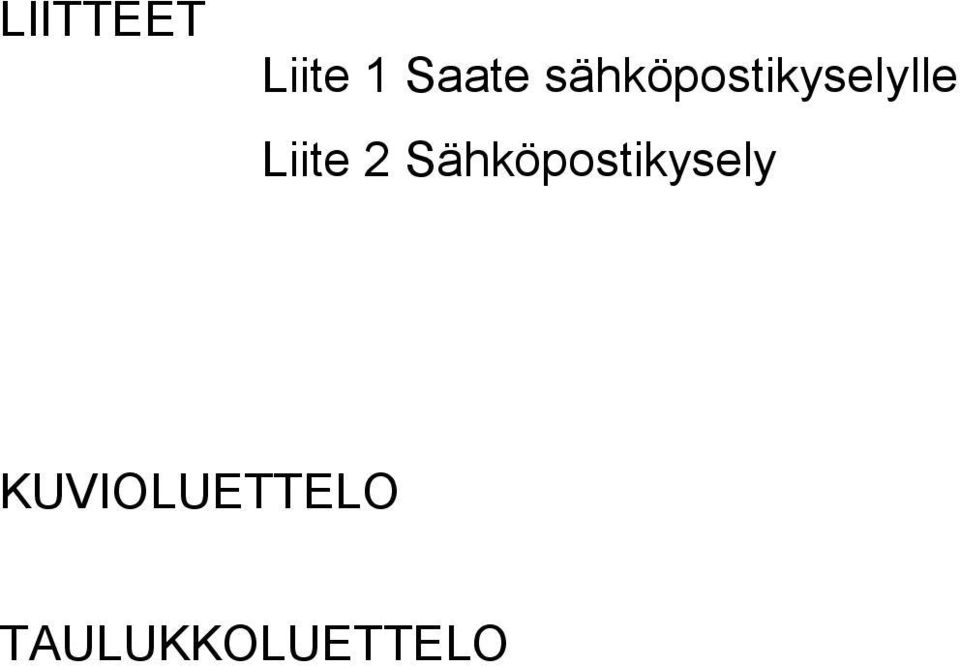 Liite 2 Sähköpostikysely