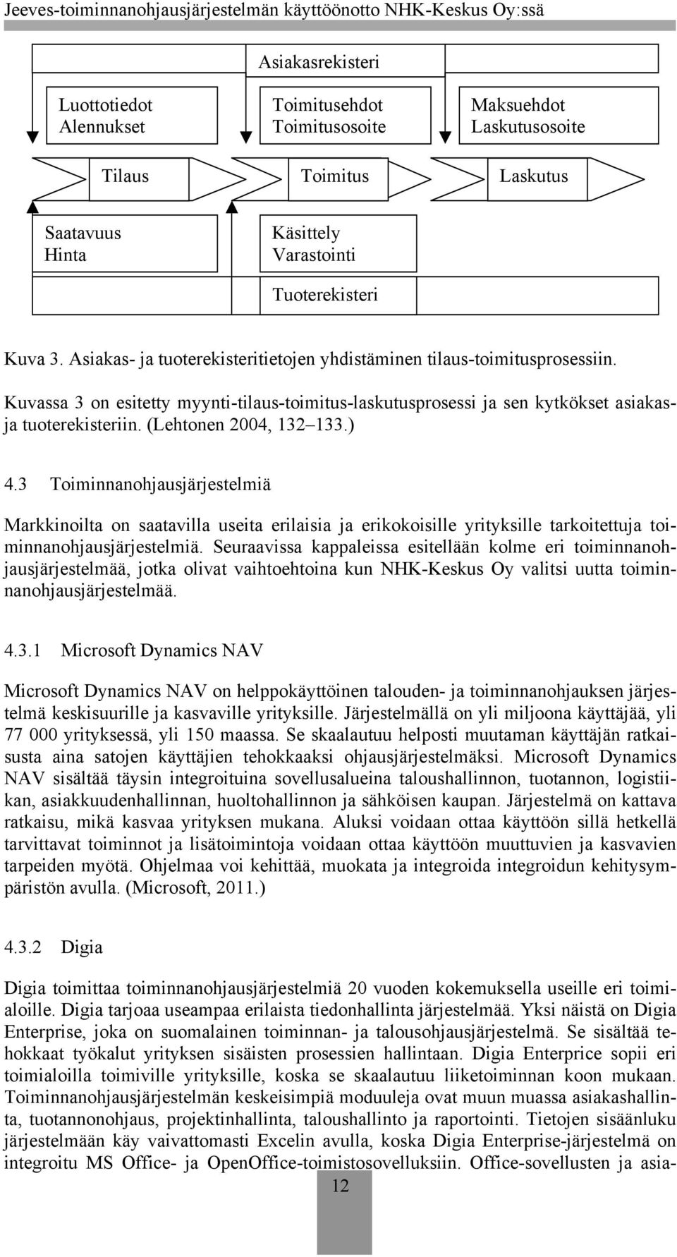 (Lehtonen 2004, 132 133.) 4.3 Toiminnanohjausjärjestelmiä Markkinoilta on saatavilla useita erilaisia ja erikokoisille yrityksille tarkoitettuja toiminnanohjausjärjestelmiä.