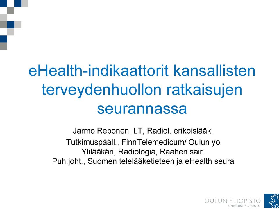 erikoislääk. Tutkimuspääll.