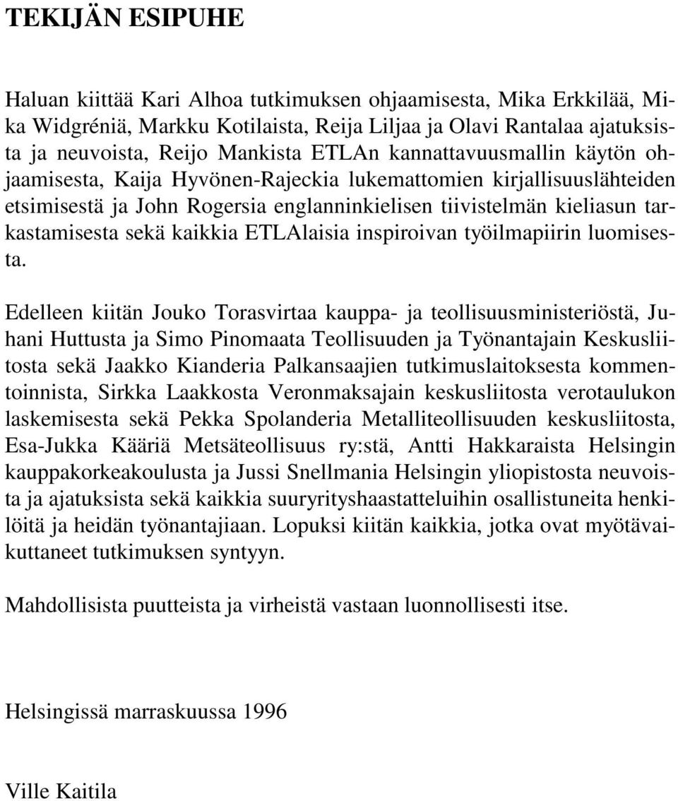 ETLAlaisia inspiroivan työilmapiirin luomisesta.