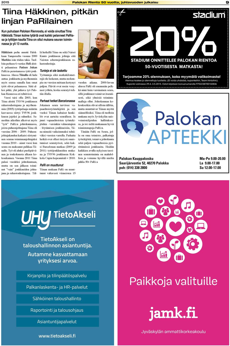 Häkkisen perhe muutti Palokkaan Tampereelta vuonna 2000 Markku isän töiden takia. Tuolloin perheen 6-vuotias Heli aloitti pelaamisen Patisen Jukan PaRi:in perustamassa tyttö-joukkueessa.