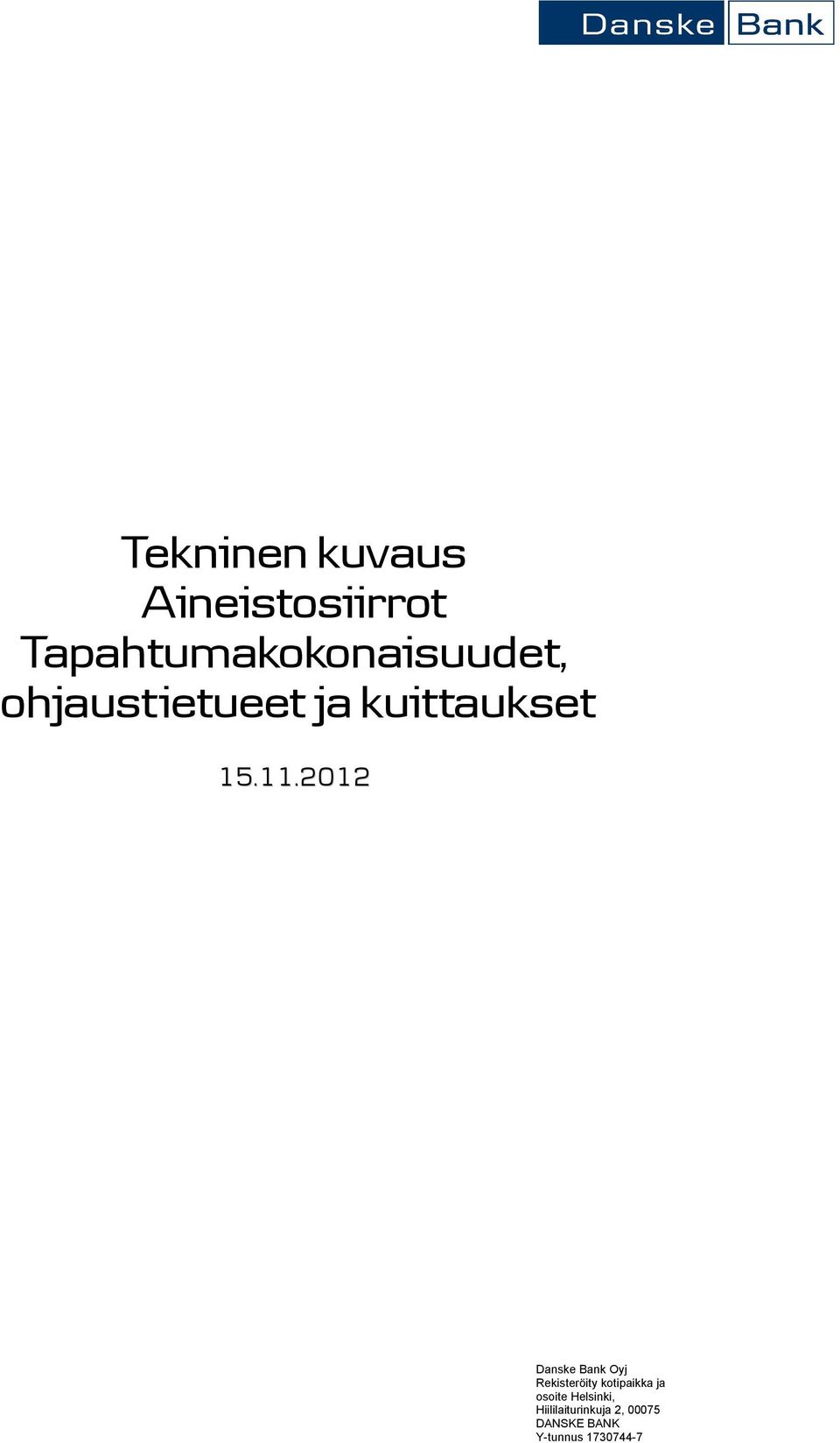 Tapahtumakokonaisuudet,