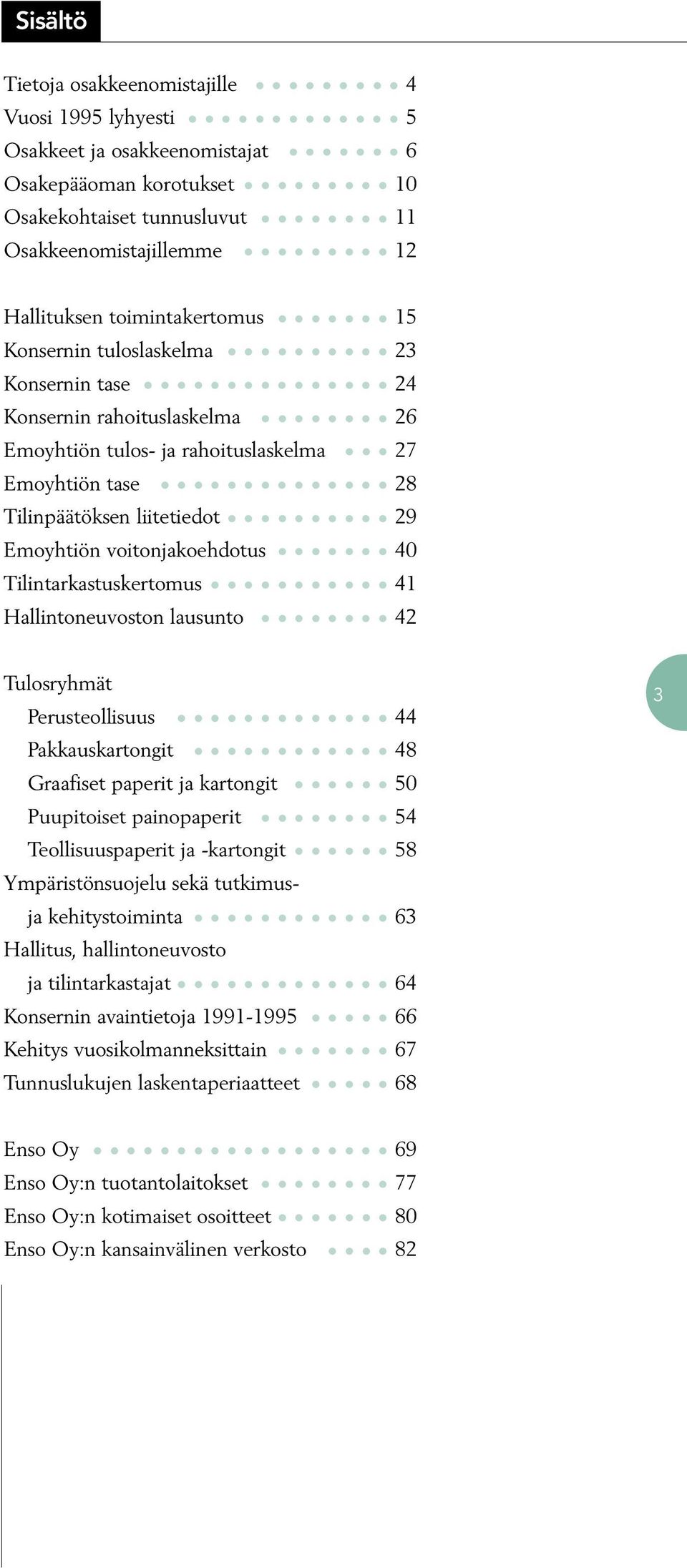 voitonjakoehdotus 40 Tilintarkastuskertomus 41 Hallintoneuvoston lausunto 42 Tulosryhmät Perusteollisuus 44 Pakkauskartongit 48 Graafiset paperit ja kartongit 50 Puupitoiset painopaperit 54