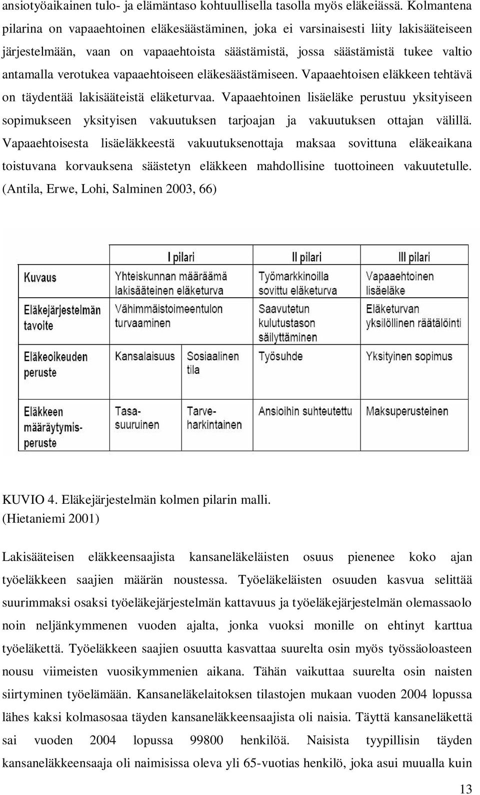 vapaaehtoiseen eläkesäästämiseen. Vapaaehtoisen eläkkeen tehtävä on täydentää lakisääteistä eläketurvaa.