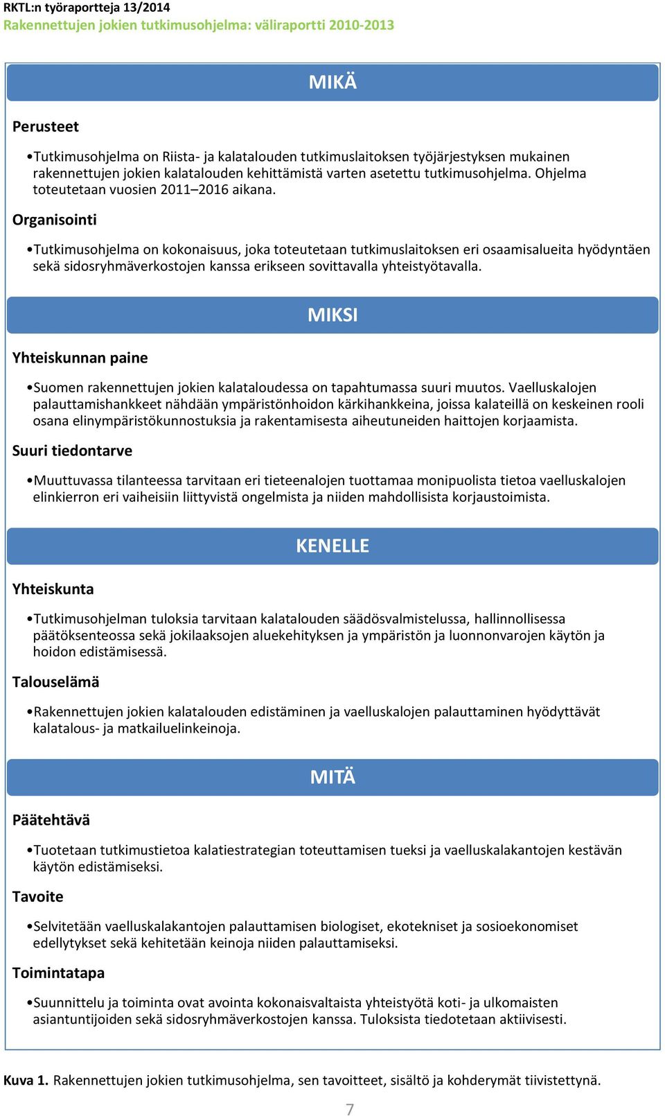 Organisointi Tutkimusohjelma on kokonaisuus, joka toteutetaan tutkimuslaitoksen eri osaamisalueita hyödyntäen sekä sidosryhmäverkostojen kanssa erikseen sovittavalla yhteistyötavalla.