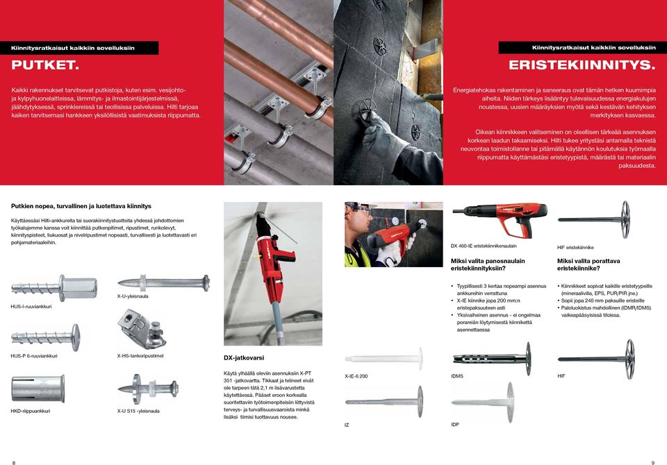 Hilti tarjoaa kaiken tarvitsemasi hankkeen yksilöllisistä vaatimuksista riippumatta. Energiatehokas rakentaminen ja saneeraus ovat tämän hetken kuumimpia aiheita.