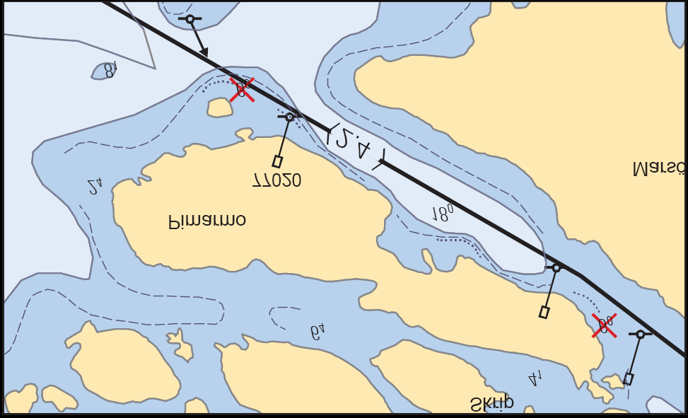 9 Korjaa 6 m ja 10 m syvyyskäyrät Korrigera 6 m och 10 m djupkurvor Correct 6 m and 10 m depth contours Lisää 3 m syvyyskäyrät Inför 3 m
