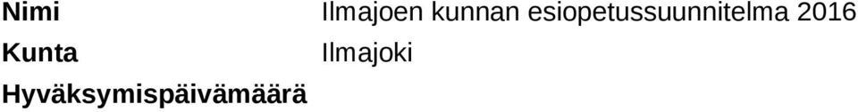 2016 Kunta Ilmajoki