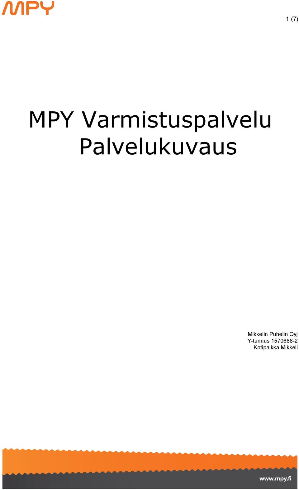 Palvelukuvaus Mikkelin