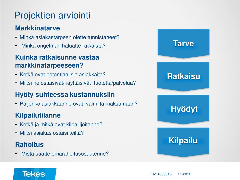 Miksi he ostaisivat/käyttäisivät tuotetta/palvelua?