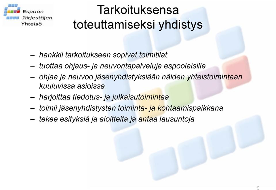 yhteistoimintaan kuuluvissa asioissa harjoittaa tiedotus- ja julkaisutoimintaa toimii