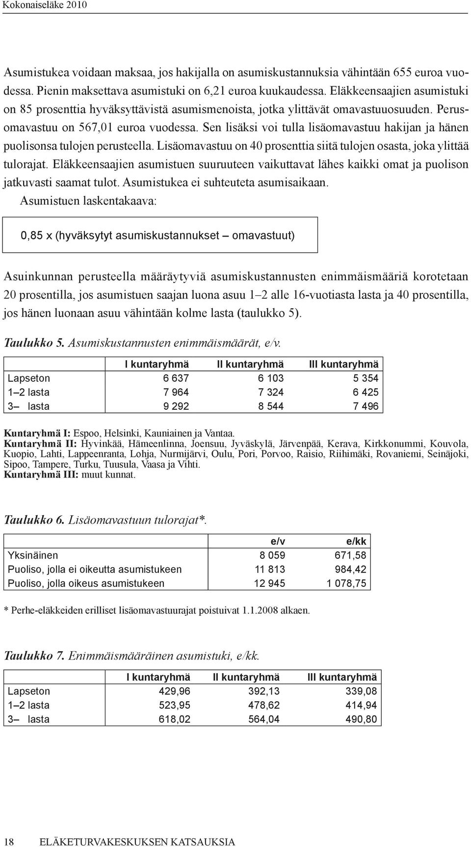 Sen lisäksi voi tulla lisäomavastuu hakijan ja hänen puolisonsa tulojen perusteella. Lisäomavastuu on 40 prosenttia siitä tulojen osasta, joka ylittää tulorajat.