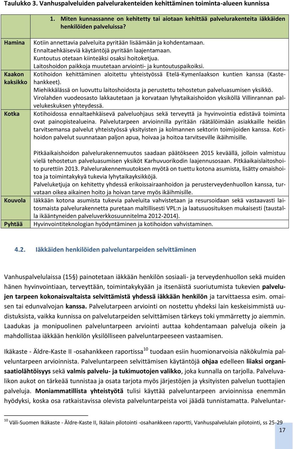 Kuntoutus otetaan kiinteäksi osaksi hoitoketjua. Laitoshoidon paikkoja muutetaan arviointi- ja kuntoutuspaikoiksi.