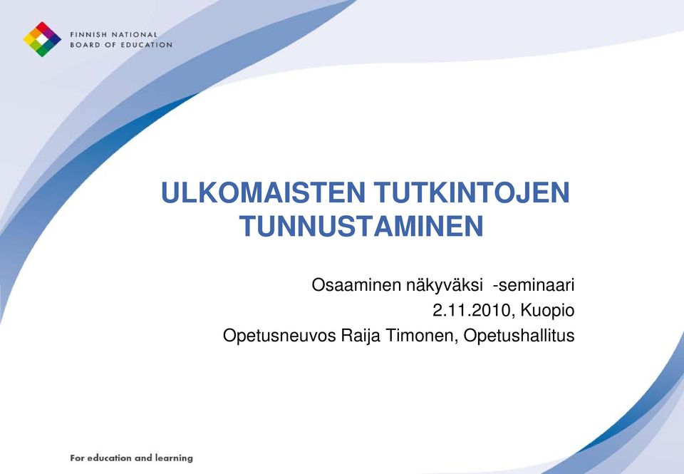 näkyväksi -seminaari 2.11.