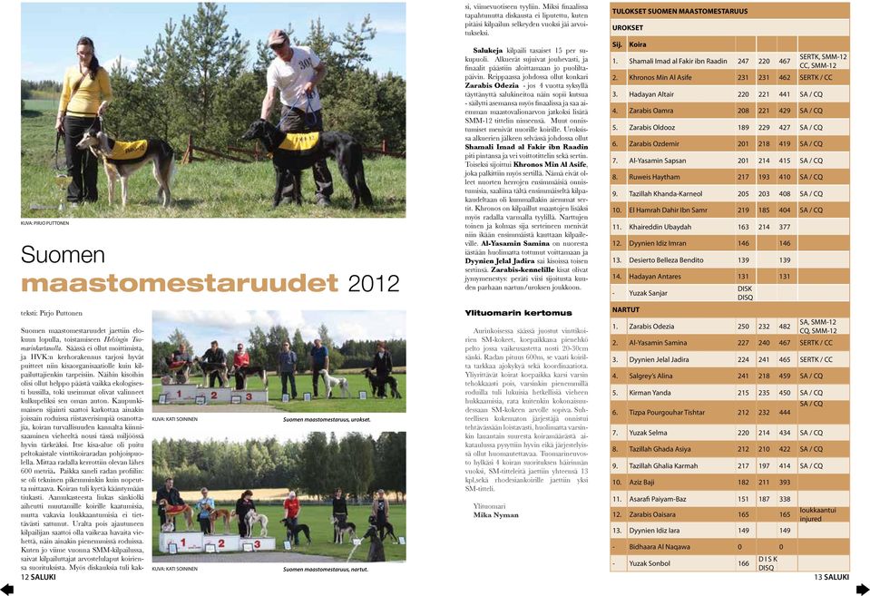 Näihin kisoihin olisi ollut helppo päästä vaikka ekologisesti bussilla, toki useimmat olivat valinneet kulkupeliksi sen oman auton.
