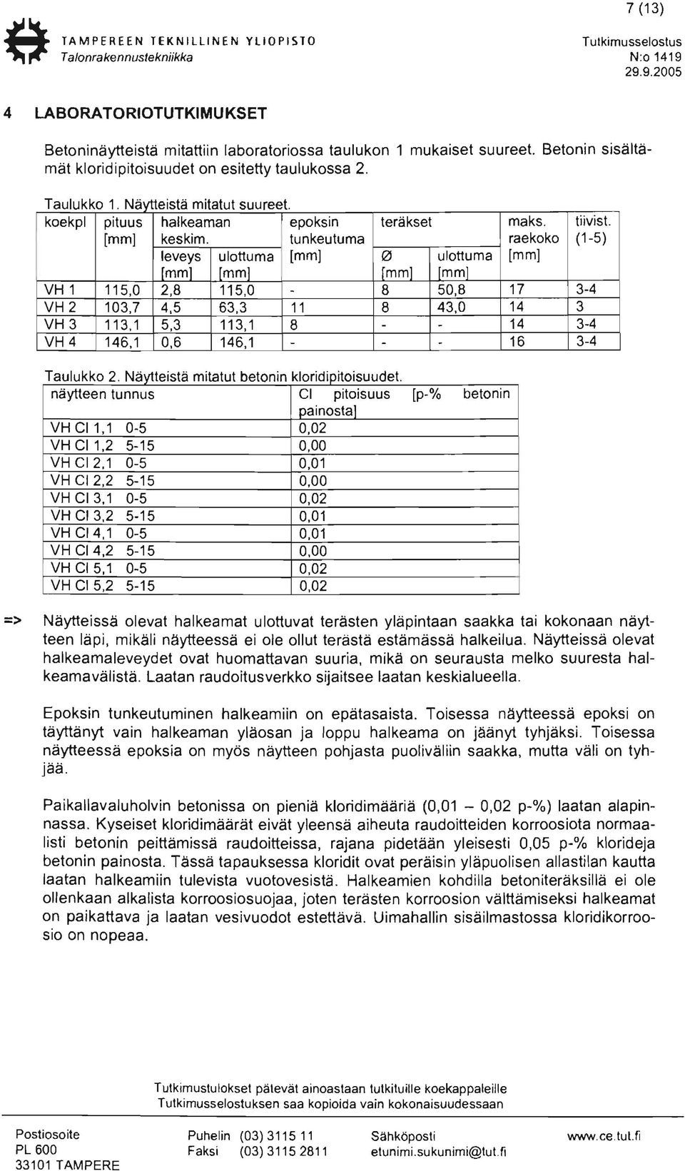 epoksin tunkeutuma leveys ulottuma [mm] [mm] [mm] teräkset Ql [mm] ulottuma [mm] maks.