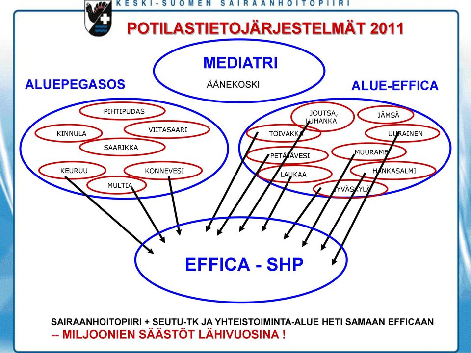 MUURAME KEURUU KONNEVESI LAUKAA HANKASALMI MULTIA JYVÄSKYLÄ EFFICA - SHP