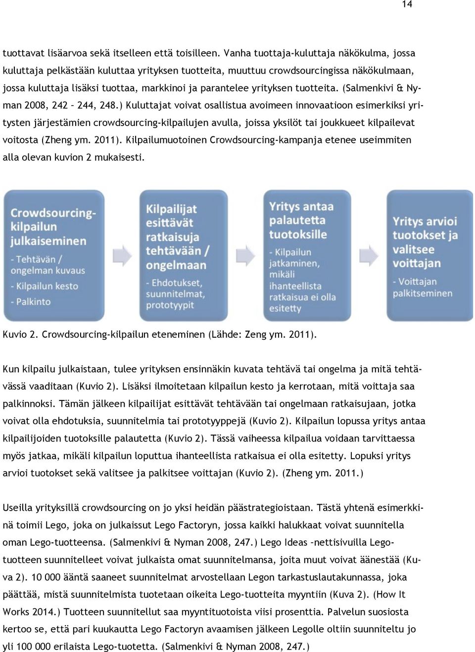 tuotteita. (Salmenkivi & Nyman 2008, 242 244, 248.