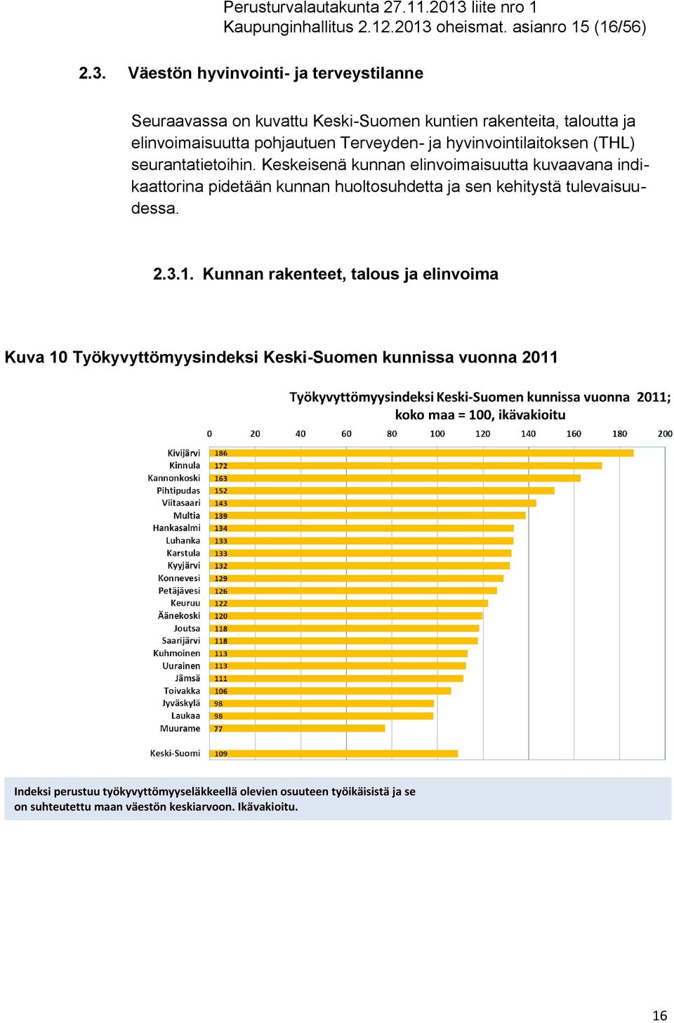 Väestön hyvinvointi- ja terveystilanne Seuraavassa on kuvattu Keski-Suomen kuntien rakenteita, taloutta ja elinvoimaisuutta pohjautuen Terveyden- ja