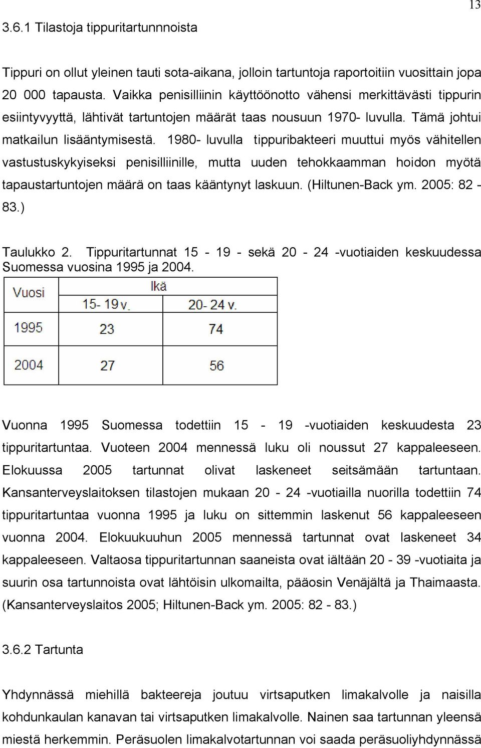 1980- luvulla tippuribakteeri muuttui myös vähitellen vastustuskykyiseksi penisilliinille, mutta uuden tehokkaamman hoidon myötä tapaustartuntojen määrä on taas kääntynyt laskuun. (Hiltunen-Back ym.