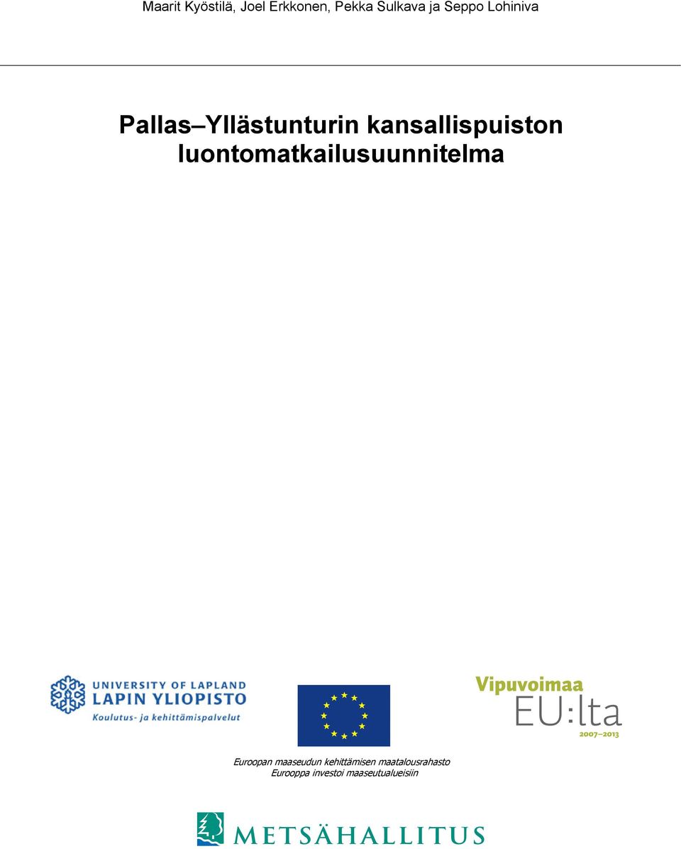 luontomatkailusuunnitelma Euroopan maaseudun