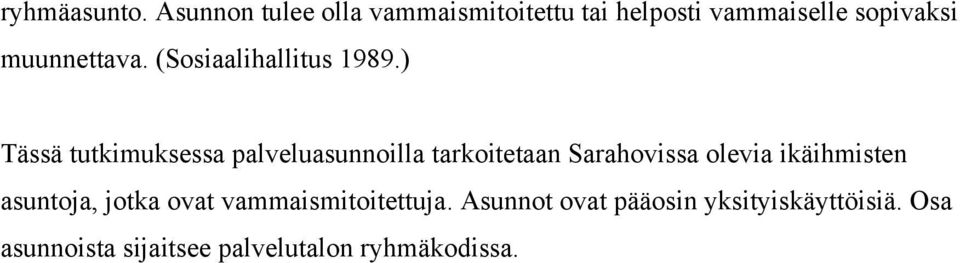 (Sosiaalihallitus 1989.