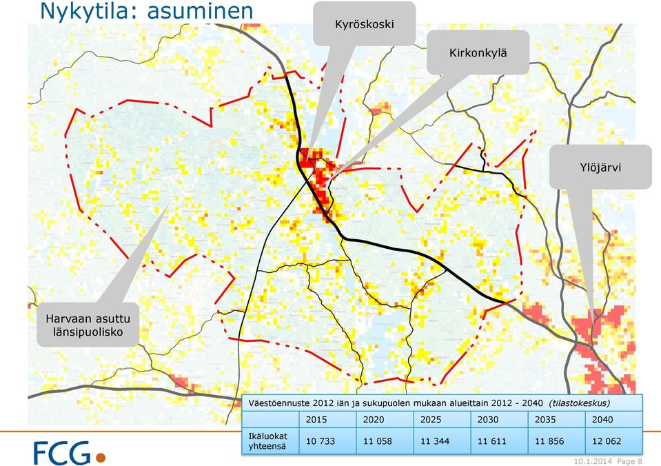 alueittain 2012-2040 (tilastokeskus) 2015 2020 2025 2030 2035 2040