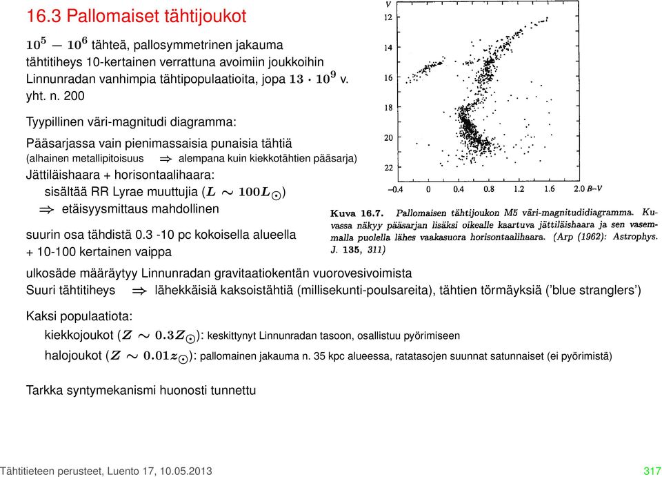 RR Lyrae muuttujia (L 100L ) etäisyysmittaus mahdollinen suurin osa tähdistä 0.