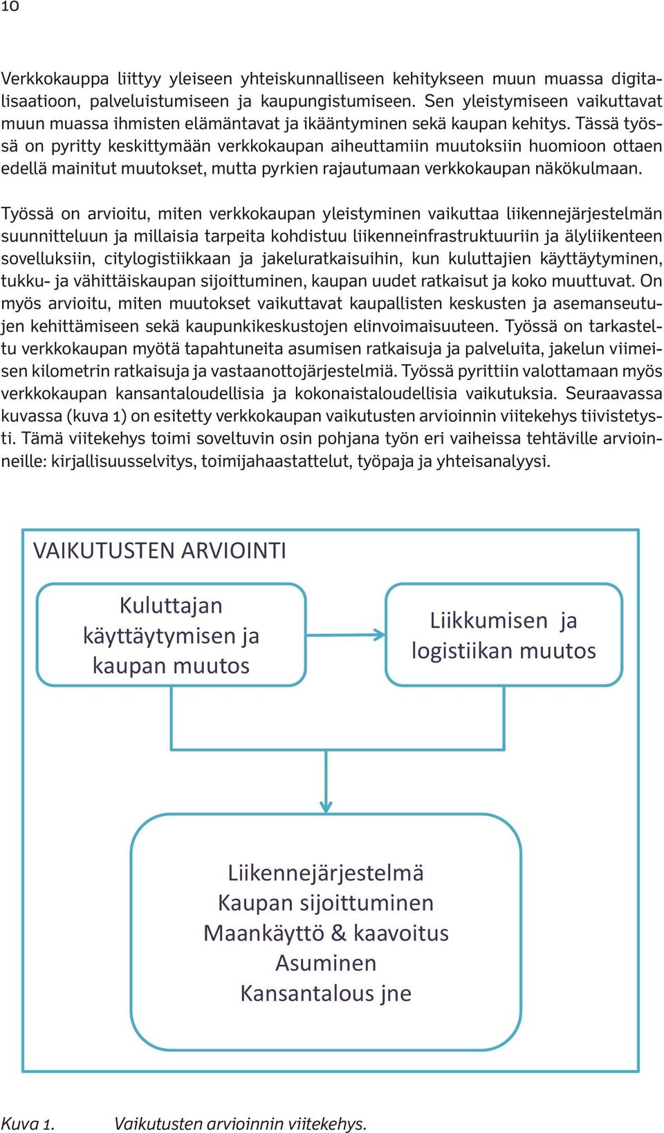 Tässä työssä on pyritty keskittymään verkkokaupan aiheuttamiin muutoksiin huomioon ottaen edellä mainitut muutokset, mutta pyrkien rajautumaan verkkokaupan näkökulmaan.