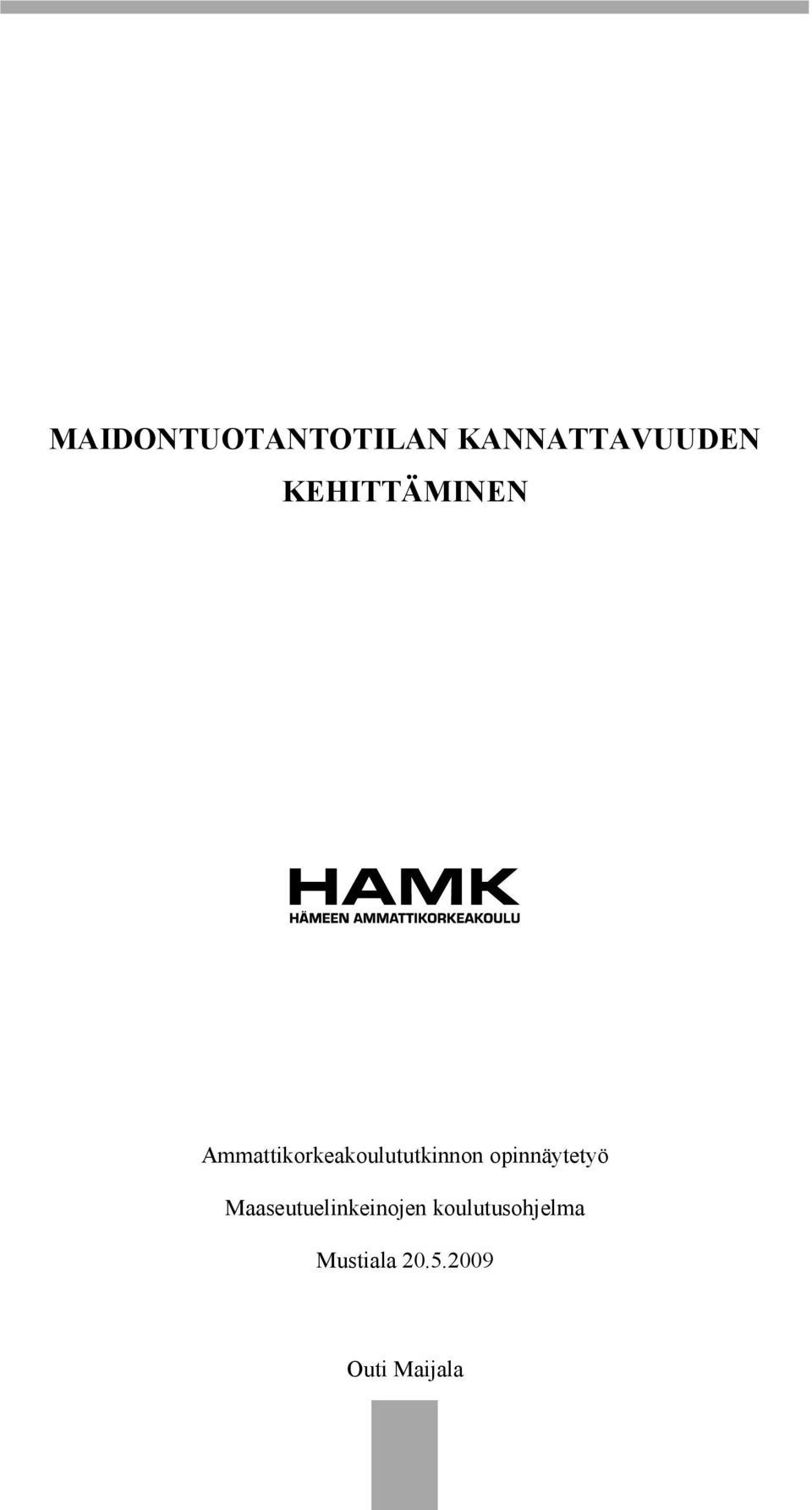 Ammattikorkeakoulututkinnon