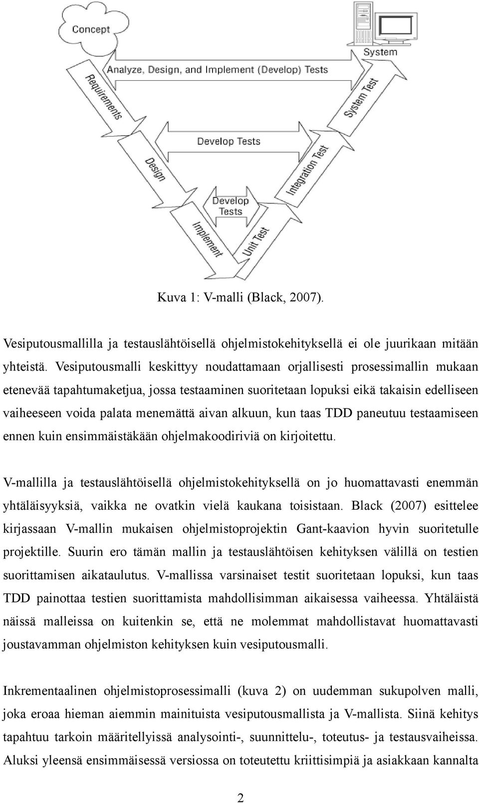 aivan alkuun, kun taas TDD paneutuu testaamiseen ennen kuin ensimmäistäkään ohjelmakoodiriviä on kirjoitettu.