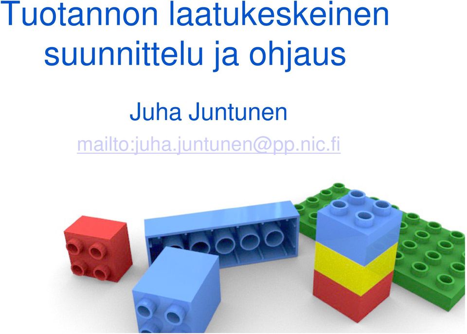 suunnittelu ja ohjaus