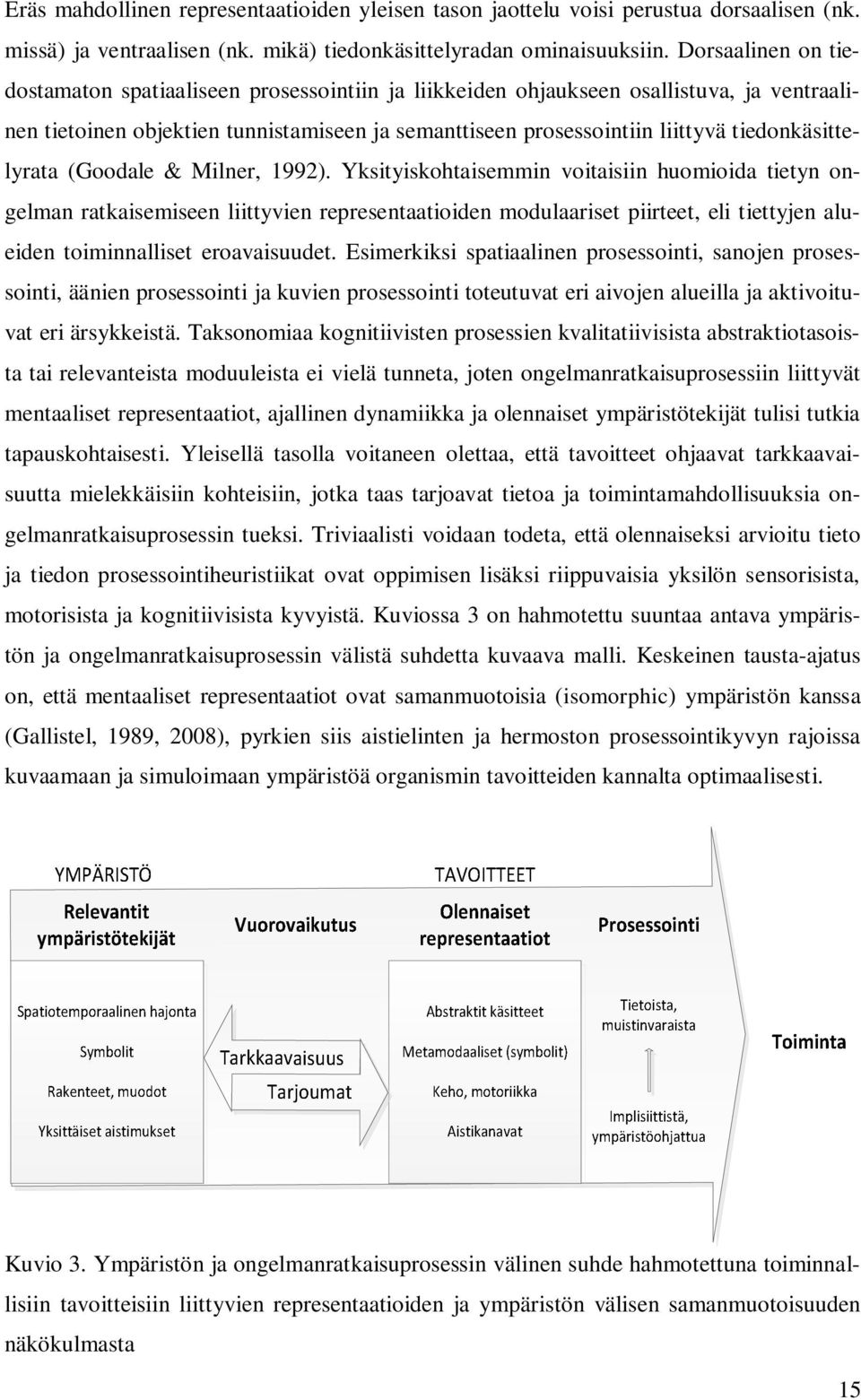 tiedonkäsittelyrata (Goodale & Milner, 1992).