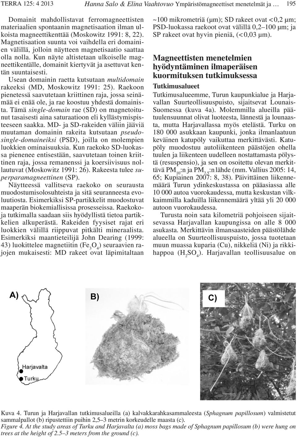 Kun näyte altistetaan ulkoiselle magneettikentälle, domainit kiertyvät ja asettuvat kentän suuntaisesti. Usean domainin raetta kutsutaan multidomain rakeeksi (MD, Moskowitz 1991: 25).