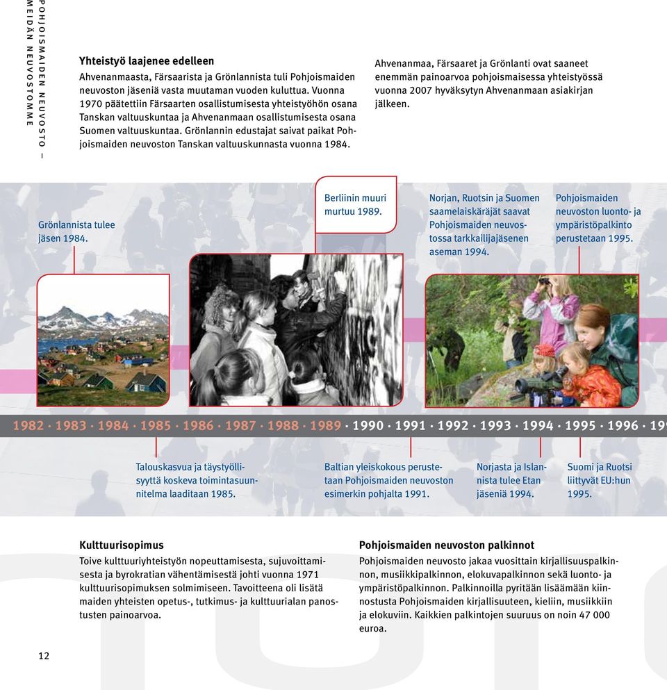 Grönlannin edustajat saivat paikat Pohjoismaiden neuvoston Tanskan valtuuskunnasta vuonna 1984.