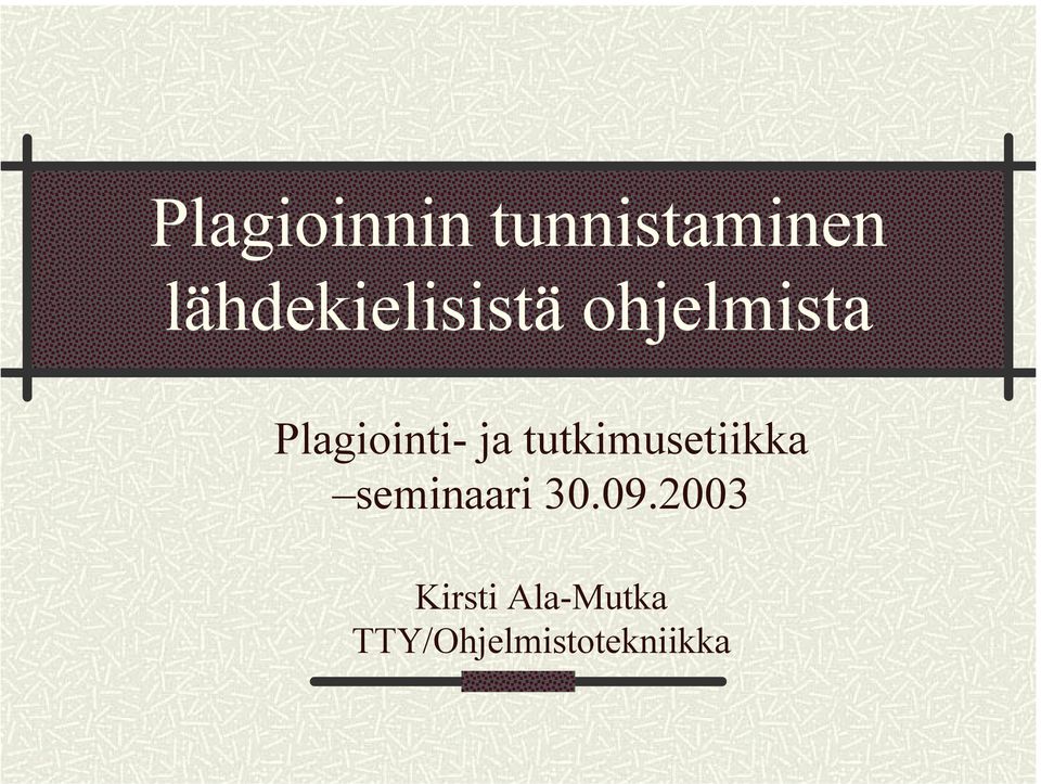 Plagiointi- ja tutkimusetiikka