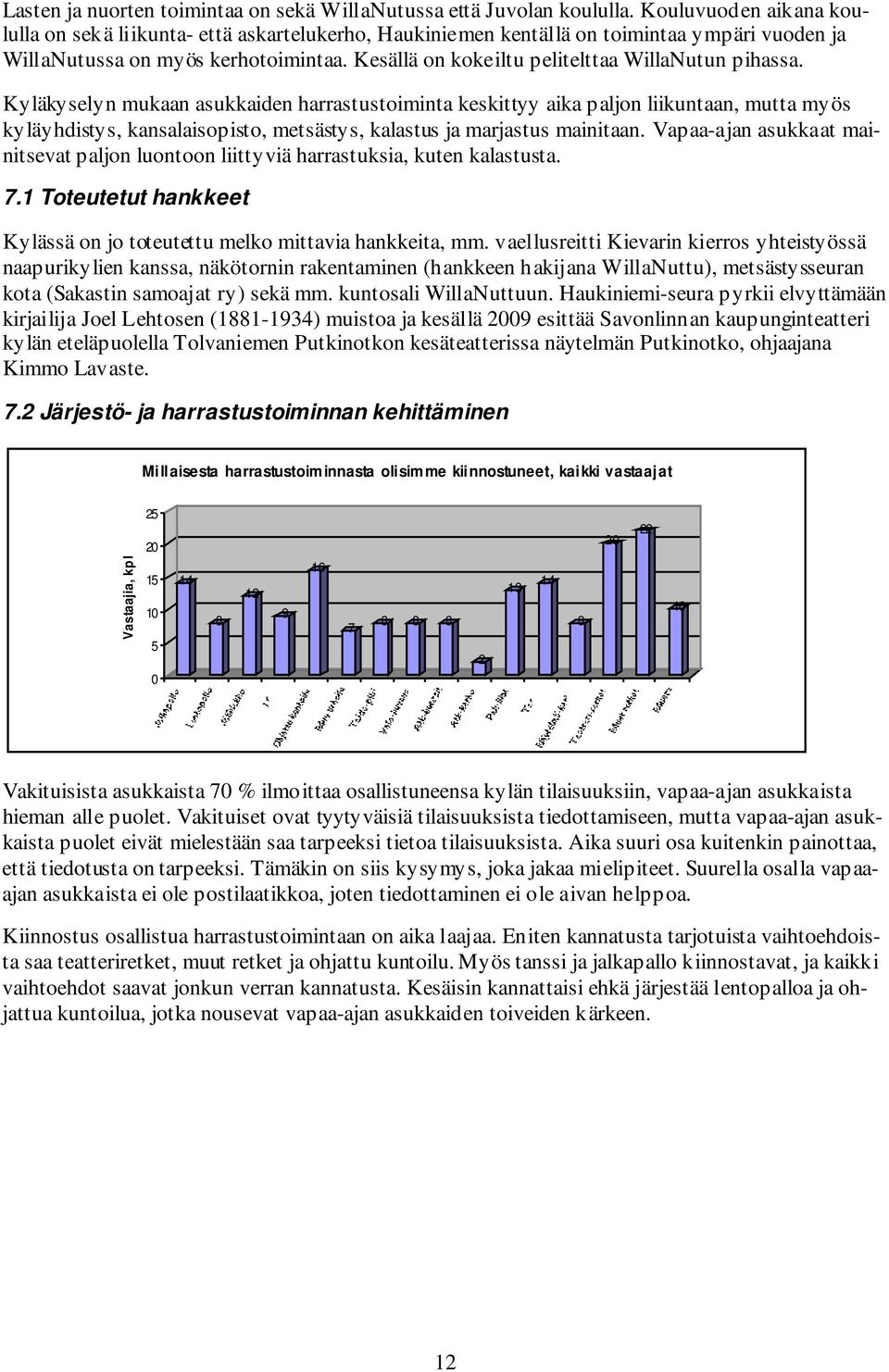 Kesällä on kokeiltu pelitelttaa WillaNutun pihassa.