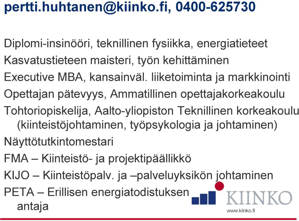 MBA, kansainväl.