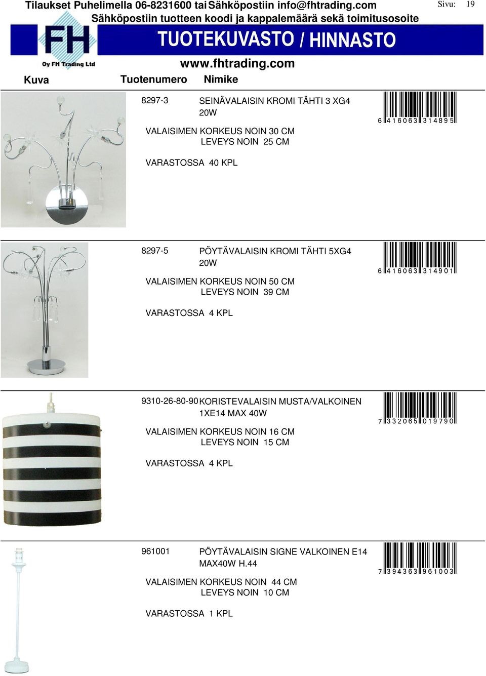 9310-26-80-90KORISTEVALAISIN MUSTA/VALKOINEN 1XE14 MAX 40W VALAISIMEN KORKEUS NOIN 16 CM LEVEYS NOIN 15 CM hr3=2:6?