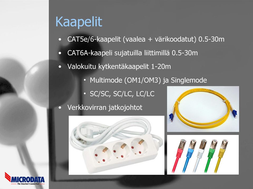 5-30m Valokuitu kytkentäkaapelit 1-20m Multimode