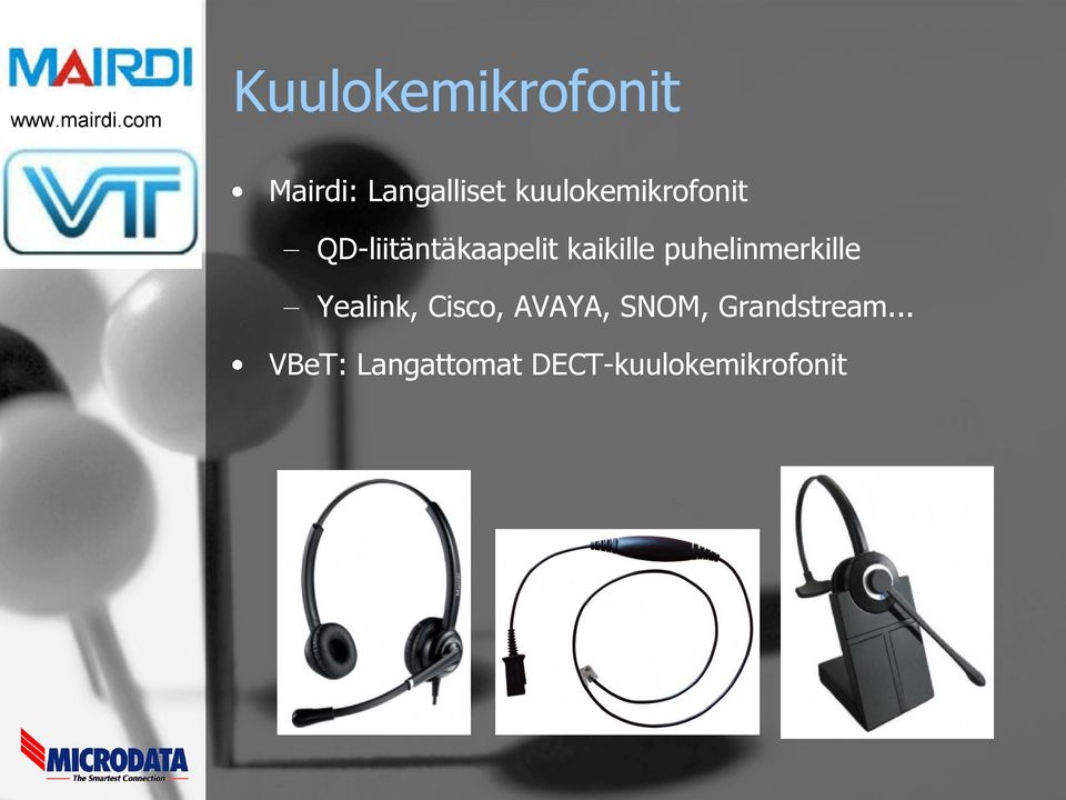 kuulokemikrofonit QD-liitäntäkaapelit kaikille