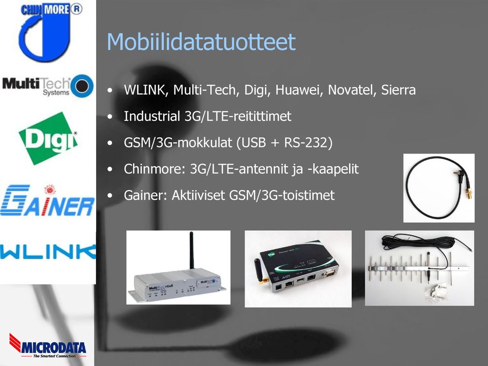 3G/LTE-reitittimet GSM/3G-mokkulat (USB + RS-232)