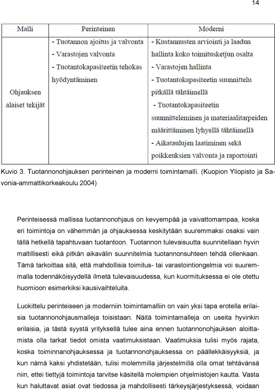 osaksi vain tällä hetkellä tapahtuvaan tuotantoon. Tuotannon tulevaisuutta suunnitellaan hyvin maltillisesti eikä pitkän aikavälin suunnitelmia tuotannonsuhteen tehdä ollenkaan.