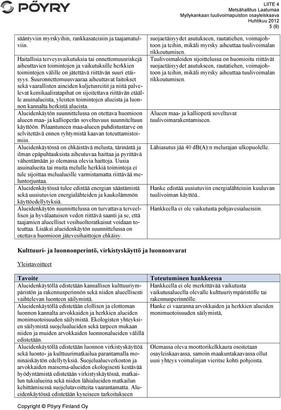 Suuronnettomuusvaaraa aiheuttavat laitokset sekä vaarallisten aineiden kuljetusreitit ja niitä palvelevat kemikaaliratapihat on sijoitettava riittävän etäälle asuinalueista, yleisten toimintojen